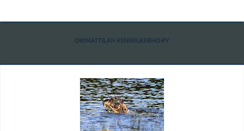 Desktop Screenshot of orimattilankennelkerho.com